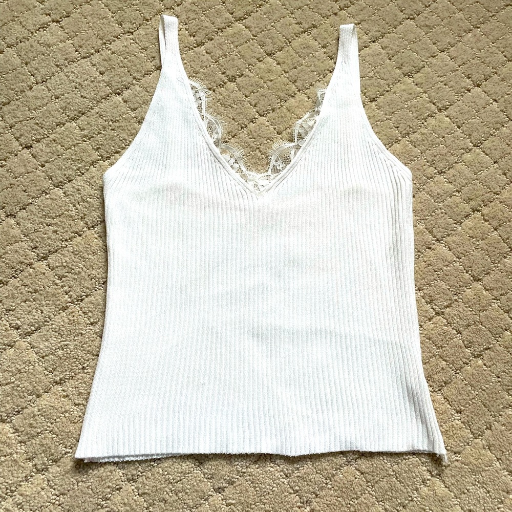 Simple lace crop top